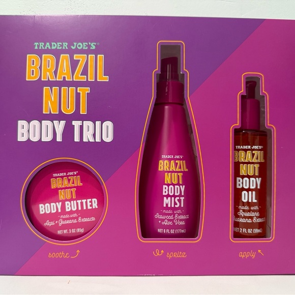 Trader Joe's Other - Trader Joe's Brazil Nut Trio Gift Set Limited Edition